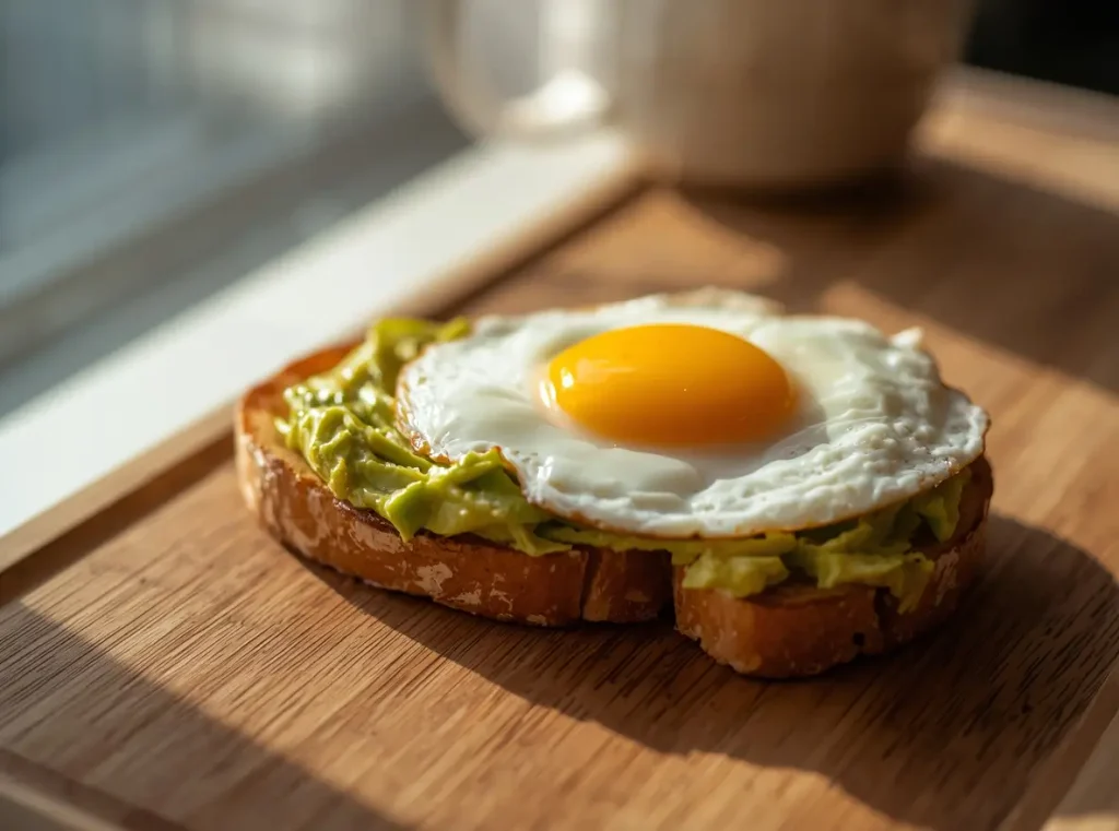 Avocado and egg toast