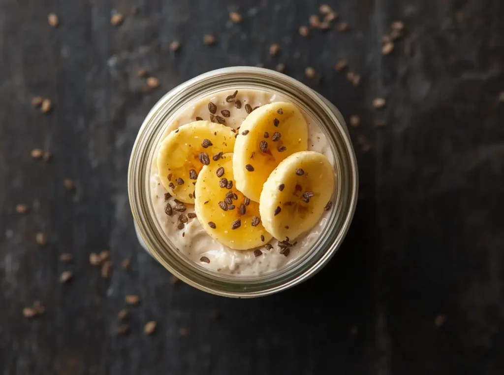 Overnight oats with banana