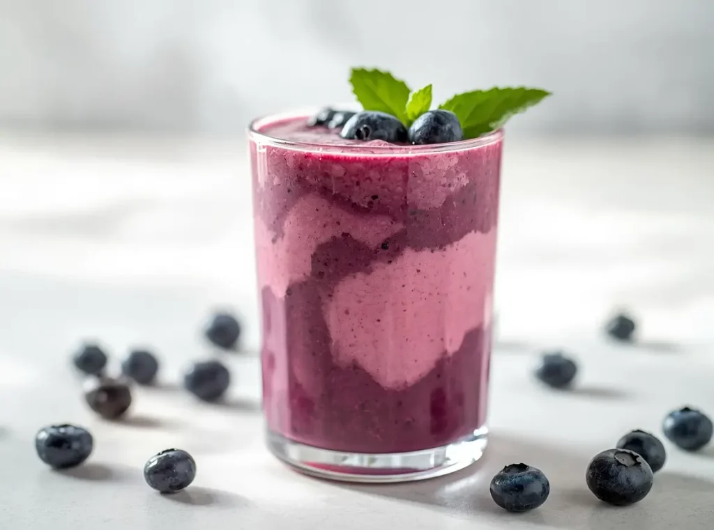 Vegan Berry Tofu Protein Smoothie