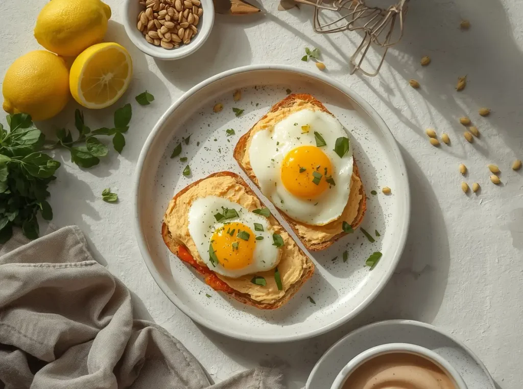 Egg and Hummus Toast