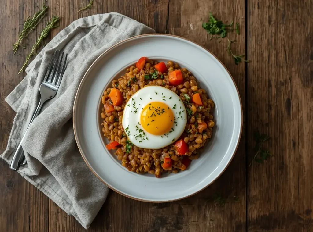 Lentil & Veggie Breakfast Hash