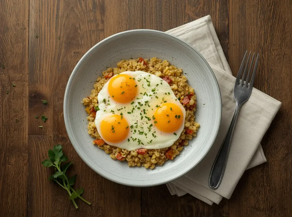 Quinoa Breakfast Bowl with Eggs