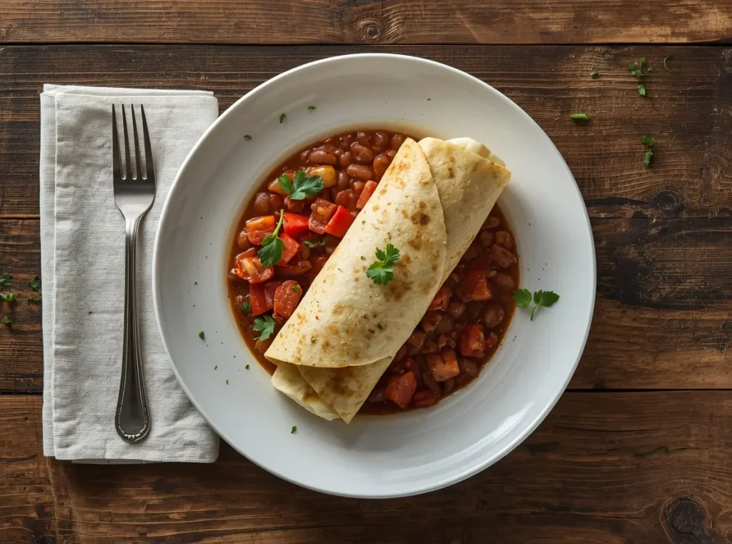 Breakfast Burrito with Black Beans