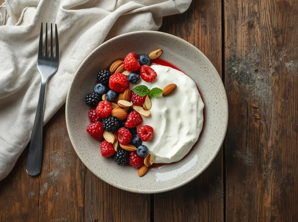 Greek Yogurt with Berries & Almonds